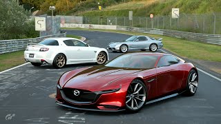 Taking on the Nurburgring withMazda RX VISION 15 Gran Turismo 7 [upl. by Laurentia]