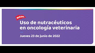 Webinar Uso de nutracéuticos en oncología veterinaria  Dr Matías Tellado [upl. by Nevai160]