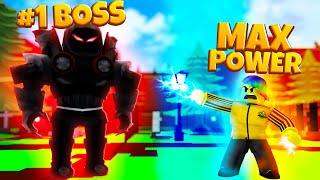 I used OWNER LEVEL POWERS and BATTLED the MAX SUPER VILLAIN Roblox [upl. by Daisey]