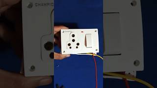 Power board connection  16A socket switch connection ✓ electricshorts shorts [upl. by Elag137]