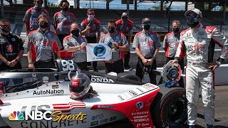 Marco Andretti narrowly edges Scott Dixon to claim 104th Indianapolis 500 pole  Motorsports on NBC [upl. by Cherey]