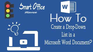 How To Create A DropDown List in a Microsoft Word Document [upl. by Yliram961]