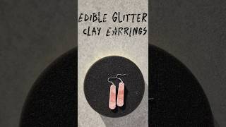 Polymer Clay Earrings with Edible Glitter polymerclay polymerclayearrings earrings hobbies [upl. by Xed]