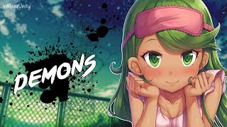 Nightcore  Demons  Lyrics [upl. by Eilrak]