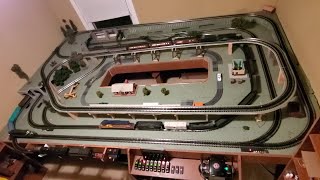 Really Cool Lionel O Gauge 12x8 Layout wdouble reverse or 3 loops [upl. by Damien]