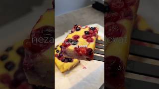 Ovocný koláč 🍰🫐 recept food foodie cake baking [upl. by Corty]