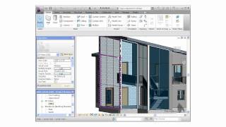 Autodesk Revit Tutorial  Mullions [upl. by Aleuqahs801]