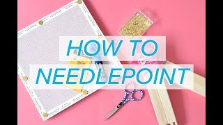 Learn How to Needlepoint in FIVE Minutes  NeedlepointCom [upl. by Bernardi261]