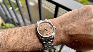 Rolex AirKing Ref 14000 Salmon Dial [upl. by Harness531]