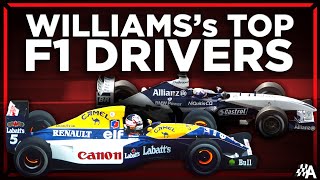 The Top 10 Williams F1 Drivers Of All Time [upl. by Nevuer]