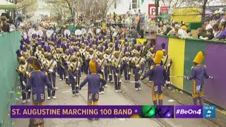 St Augustine High Marching Band in Zulu parade  Mardi Gras 2020 [upl. by Yvonne]