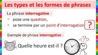 Les types et les formes de phrases [upl. by Lletnahs229]