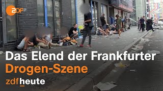 Elendsquartier Bahnhofsviertel Braucht Frankfurt eine neue Drogenpolitik  Länderspiegel [upl. by Enyalahs475]