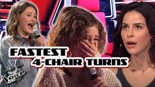 FASTEST 4CHAIR Turns on the Voice Kids 2024  The Voice Kids 2024 [upl. by Naginnarb]