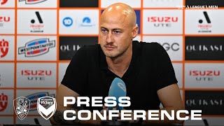 Ruben Zadkovich  Press Conference  Brisbane Roar v Melbourne Victory [upl. by Gnuhp]