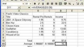 Microsoft Excel Tutorial for Beginners 4  Functions Formulas [upl. by Imat]