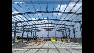 Industrial Shed Steel Sheds Made To Measure Parking Shed Material N0053 [upl. by Ysus]