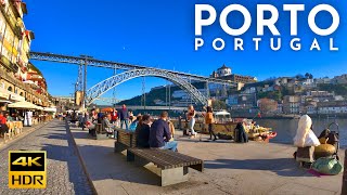 PORTO Walking Tour RIBEIRA PORTO Portugal 4K HDR [upl. by Ariew]