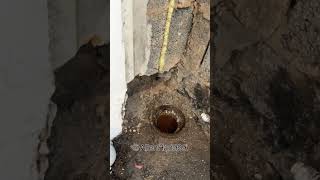 Installing a new soil pipe the downstairs toilet plumbing drainage how to install toilet Plumber [upl. by Hooge]