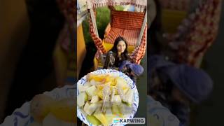 Floating Fruit Chaat Kashmir Dal Lake youtubeshorts shorts minivlog food foodie [upl. by Elvyn139]