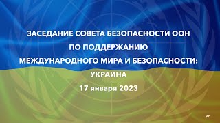 Заседание Совета Безопасности ООН Украина  LIVE [upl. by Zolner]