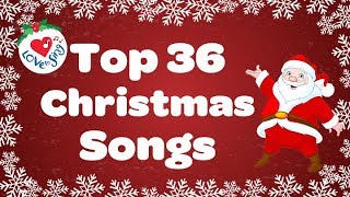 Top 36 Popular Christmas Songs and Carols Playlist 🎅 [upl. by Aneela306]