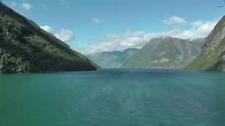 Geirangerfjord  Ausfahrt Timelapse HD [upl. by Frantz867]