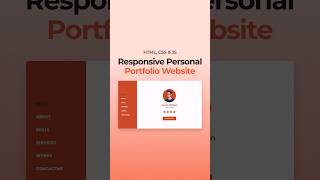 Responsive Portfolio Website HTML CSS JavaScript [upl. by Diskson554]