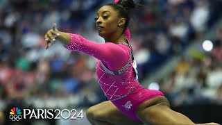 Simone Biles DOMINATES Core Hydration Classic in first meet of Olympic cycle  NBC Sports [upl. by Giverin324]