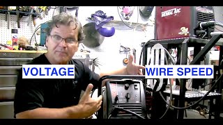 Mig Welding Basics part 3Setting Voltage and Wire Speed [upl. by Leirej]