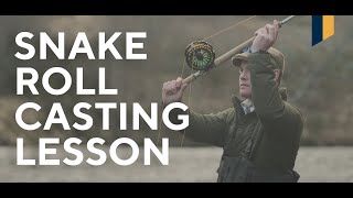 Fly Fishing Lesson  How to Snake Roll Cast [upl. by Tuinenga824]