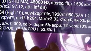 Hi10p 10 bit X 264 Demo on N2820 NUC HTPC with Openelec [upl. by Cybill]