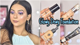 Top 5 Best Foundations For Dry Skin In India 🇮🇳  Dewy Glossy Foundation [upl. by Smitt738]