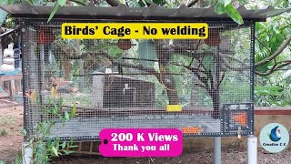 Love birds cage  no welding  Birds cage [upl. by Verlee]