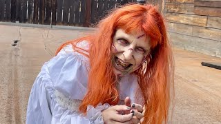 4K HALLOWEEN PORTAVENTURA 2024  LA NIÑA DEL EXORCISTA [upl. by Laehcim]