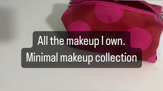 My minimal makeup collection All the makeup I own All drugstore [upl. by Odnesor]