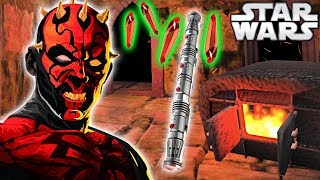 How Darth Maul BUILT His RARE Lightsaber Animated  Star Wars Explained [upl. by Evangelina516]