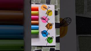 🌈Colourful Brush Pen Bookmark shorts [upl. by Nosyd185]