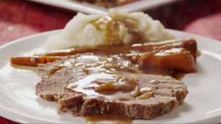 How to Make Slow Cooker Pot Roast  Beef Recipes  Allrecipescom [upl. by Tamra568]