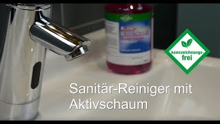 Sanitärreiniger mit Aktivschaum  WC und Dusche reinigen  Kalkflecken entfernen [upl. by Georgi]