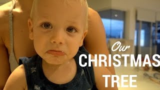 PUTTING UP OUR CHRISTMAS TREE  vlog [upl. by Tilda]