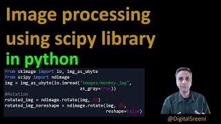 19  image processing using scipy in Python [upl. by Ailes205]