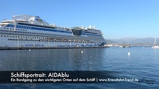 Schiffsportrait  Schiffsrundgang AIDA Blu [upl. by Quigley]