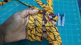 How to Make Continuous Bias Tape Bias Binding  Super Easy Sewing Tutorial [upl. by Ael24]