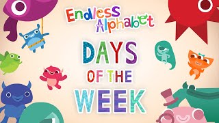 Endless Alphabet 1  Learn the Days of the Week with Talking Letters  Originator Games [upl. by Urquhart]