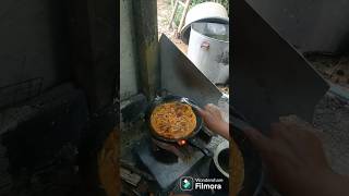 Cooking amp Eating Thai Massaman Curry Chicken Cooked By Thai Wife Using Woodfire [upl. by Yrtnej]