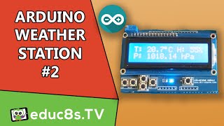 Arduino Weather Station Project with BMP180 and DHT11 Sensors [upl. by Garibold380]