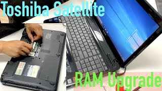 How to install RAM on Toshiba satellite L650 [upl. by Ahsratan]