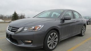 2013 Honda Accord Sport Start up Walkaround and Vehicle Tour [upl. by Bilbe569]