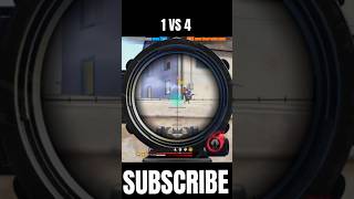 ONE VS FOUR GAME 🙃freefire tondegamer 1vs4 shorts [upl. by Muiram]